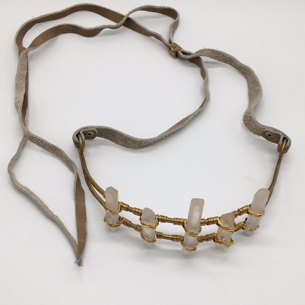 Free People Lena Bernard Quartz Choker - Picture 2 of 5